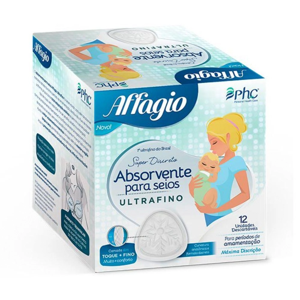 Absorvente Seios Affagio Ultrafino C/12 Un