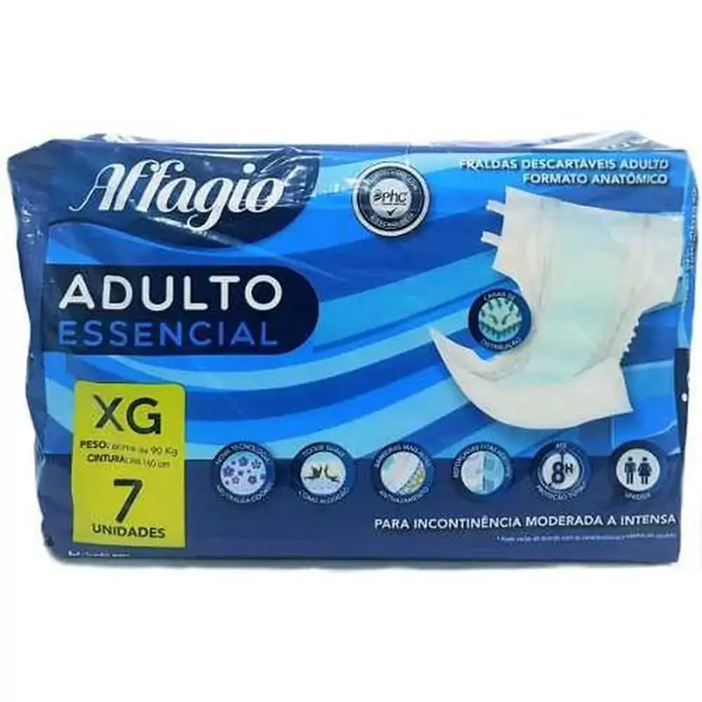 Fralda Geriatrica Affagio Bem Estar Xg C/7