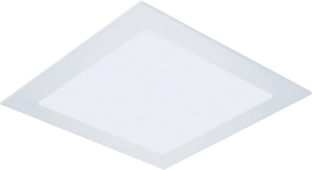 Painel Plafon De Embutir Quadrado Branco 21 9cm Led 18w 6000k Bivolt Evoled