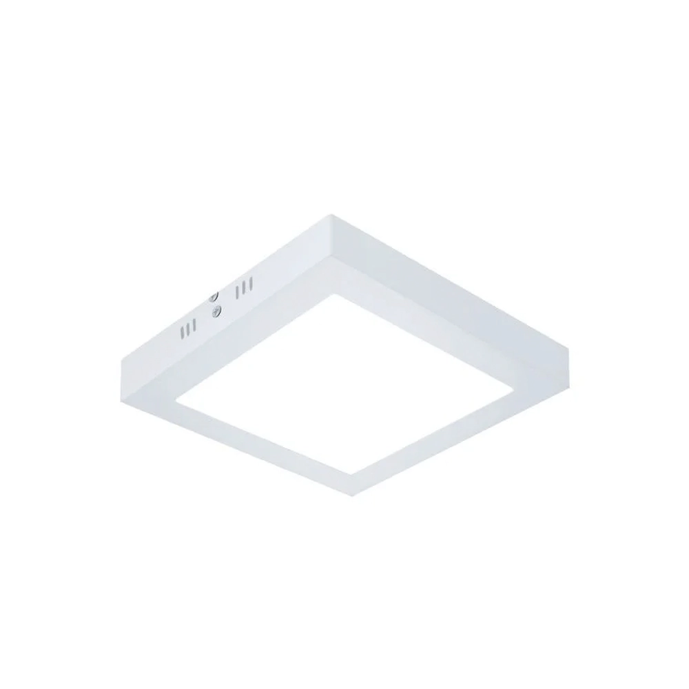 Painel Plafon De Sobrepor Quadrado Branco 16cm Led 12w 6000k Bivolt