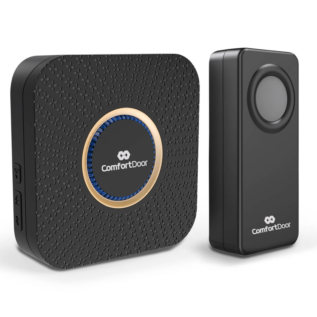 Campainha Sem Fio Pilha Luminoso Portão 100m Via Wireless Preta