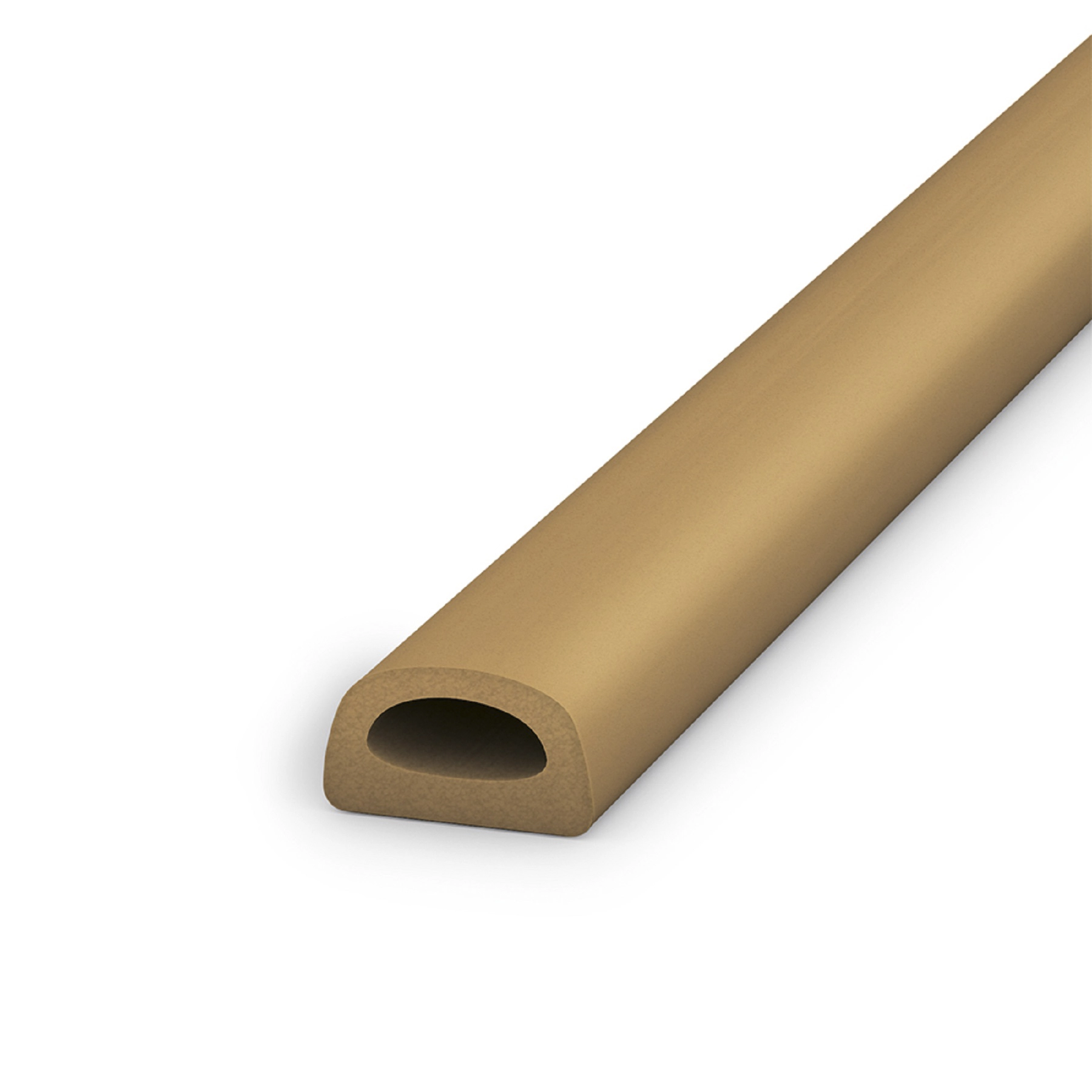 Veda Fresta Adesivo "D" Marrom 500cm para Vão 6mm Comfort Door