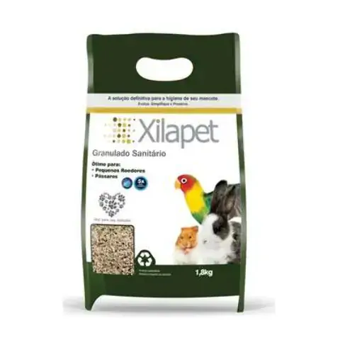 Granulado Sanitário Xilapet Para Roedores E Pássaros