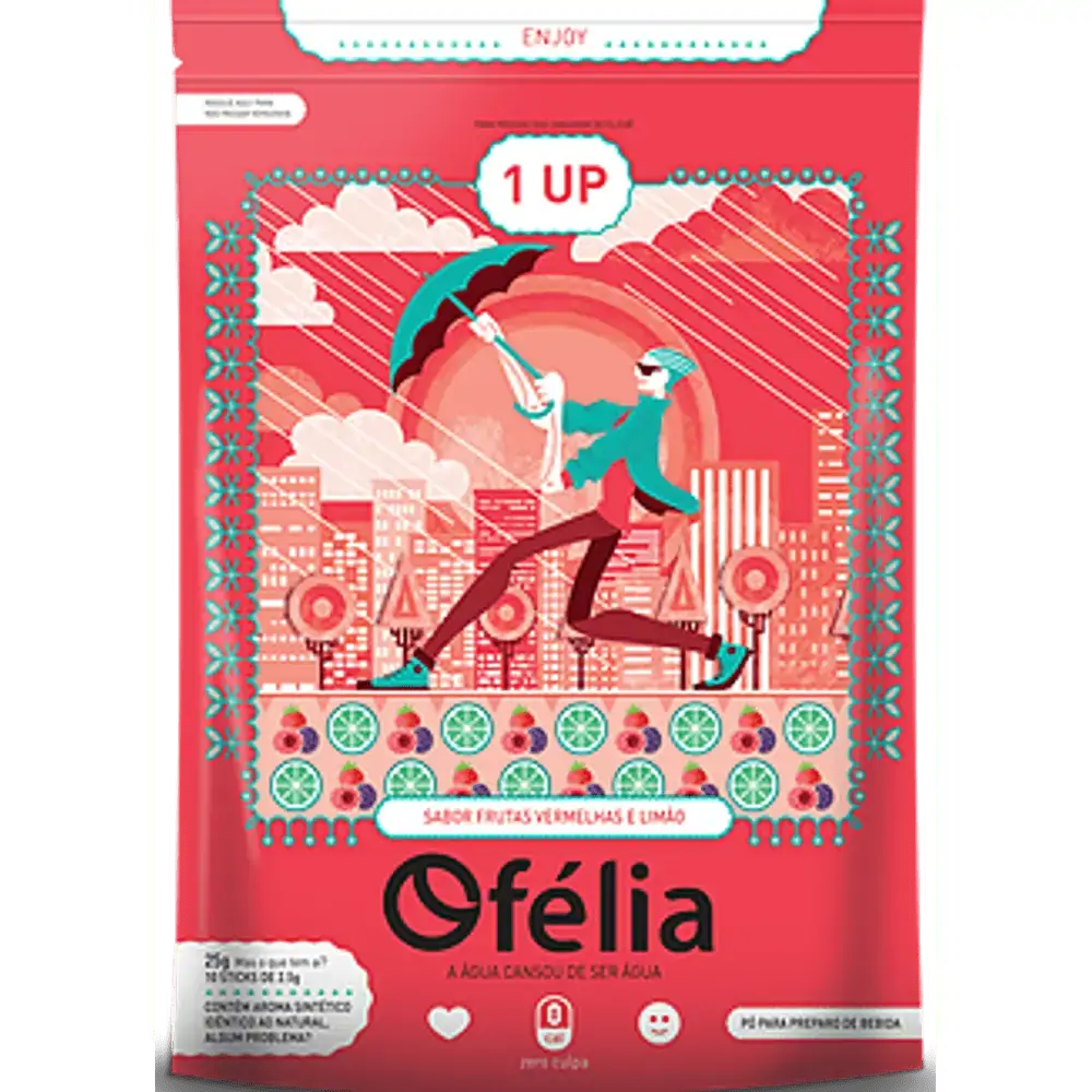 1up Frutas Vermelhas E Limao C/10 Sticks