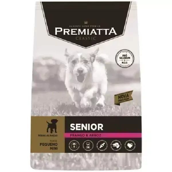 Ração Premiatta Classic Senior para Cães com mais de 7 anos de Raças Miniaturas e Pequenas - Gran Premiatta (3 kg)