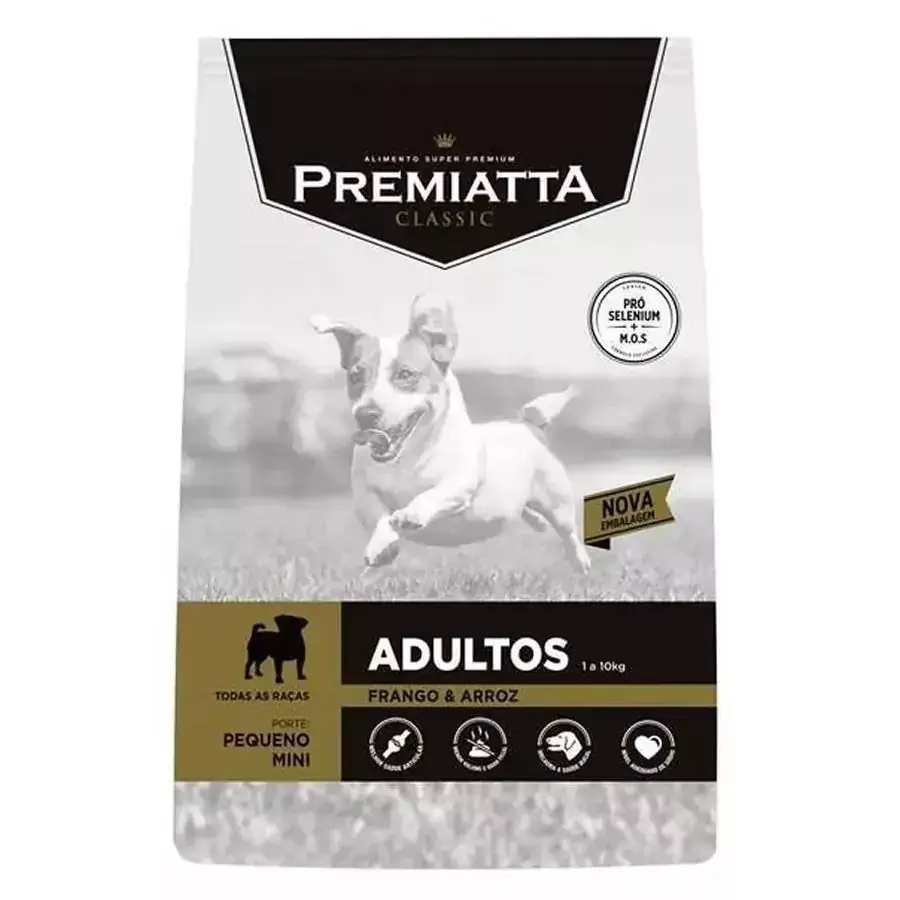 Ração Premiatta Classic Mini Bits para Cães Adultos de Raças Miniaturas e Pequenas - Gran Premiatta (3 kg)