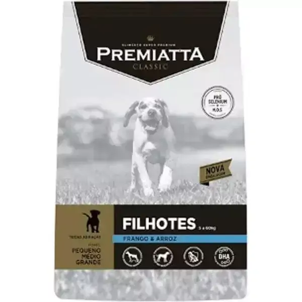 Ração Premiatta Classic para Cães Filhotes de todas as raças - Gran Premiatta (3kg)