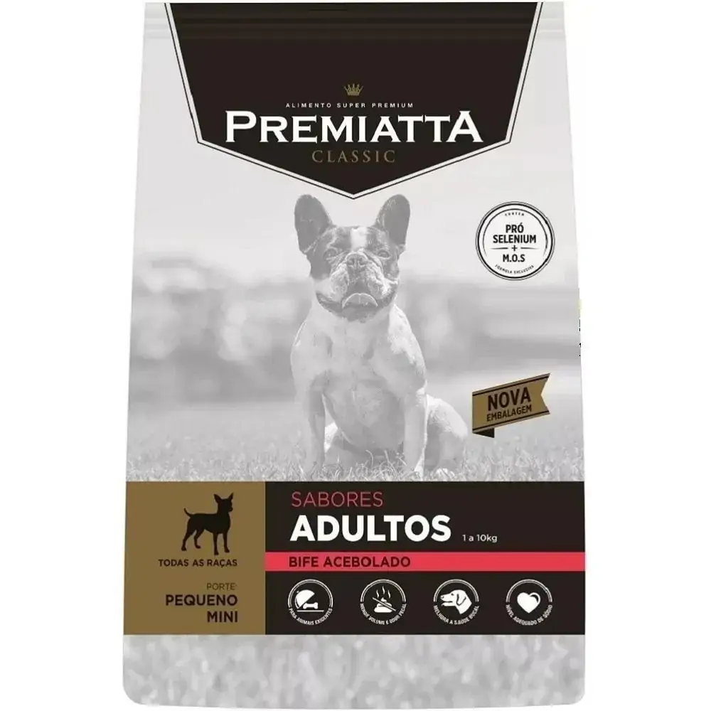 Alimento Seco Gran Sabor Bife Acebolado Para Cães Adultos De Raças Pequenas E Miniaturas