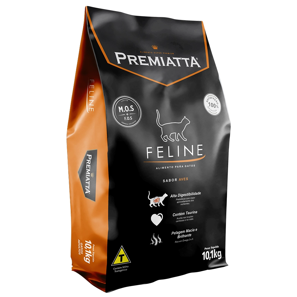 Ração Premiatta Feline Gatos Adultos Aves 10,1kg