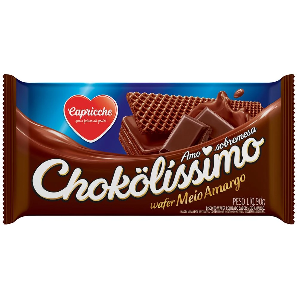 Capricche Chokolissimo 90g Meio Amargo