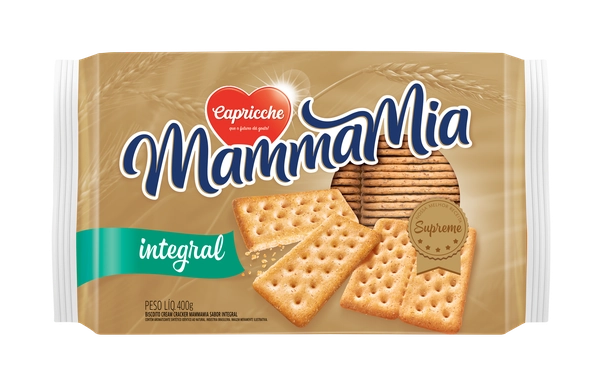 Biscoito Mamma Mia Integral 400gr
