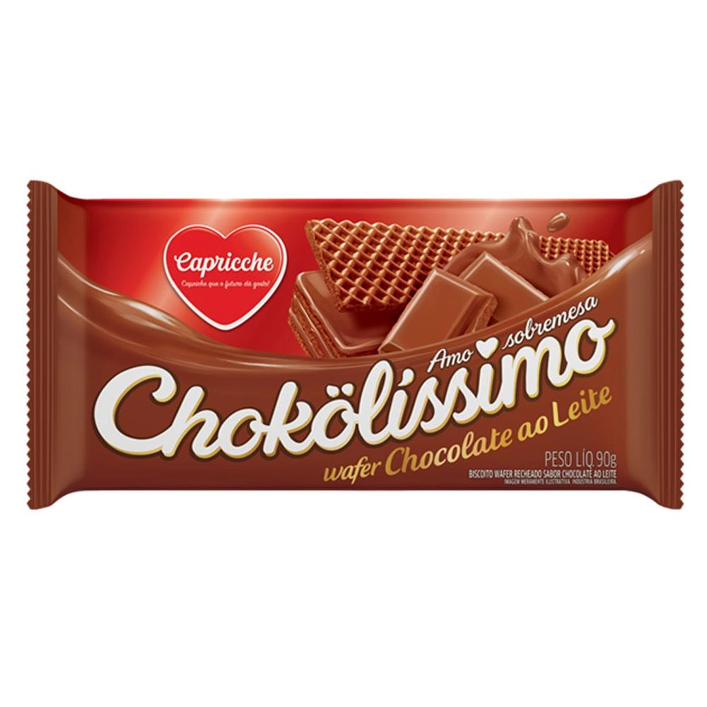 Capricche Chocolissimo Choc/leite 90g