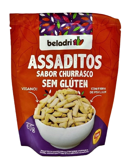 Biscoito Churrasco Sem Glúten Beladri Assaditos Pouch 60g