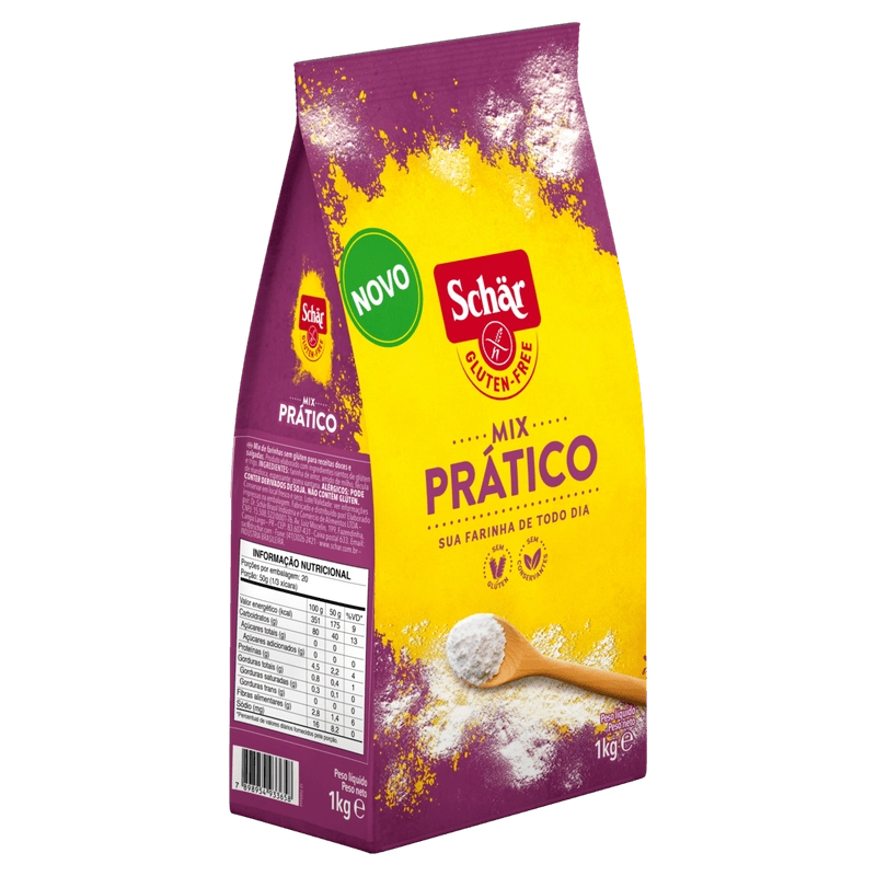 Mistura De Farinhas Sem Glúten Schär Prático Pacote 1kg