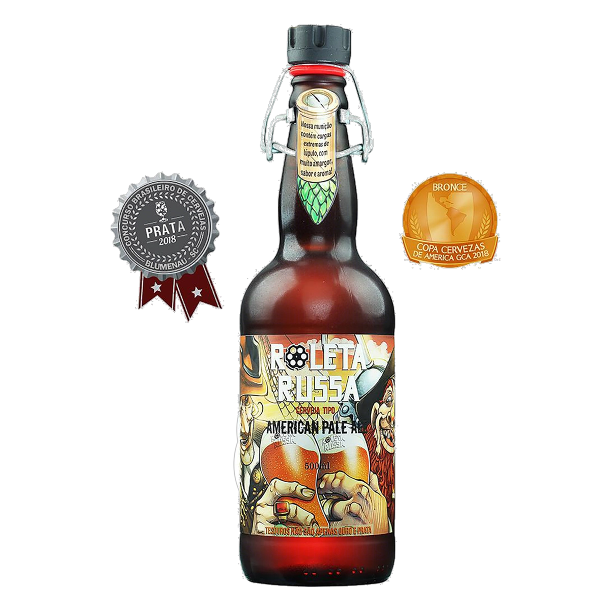 Cerveja Roleta Russa APA 500ml