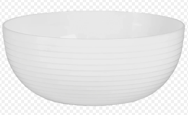 Travessa Redonda Friso Le Chef Branca 26x11cm 1826 Paramount