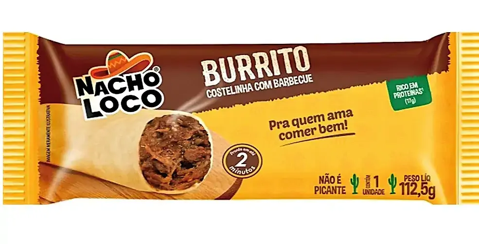 Burrito Nacho Loco Costelinha Bbq 112,5g