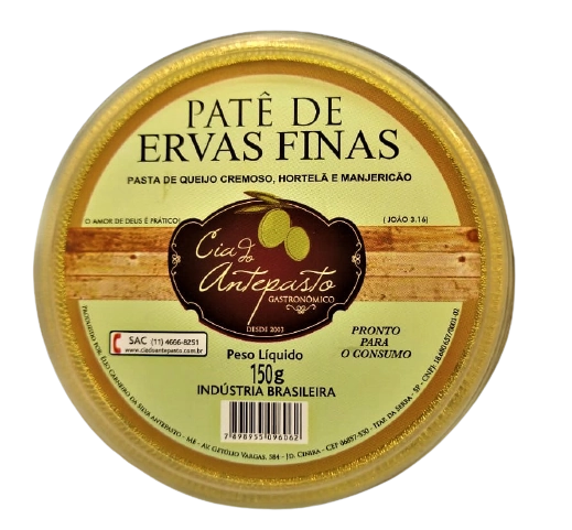 Pate Cia Do Antepasto 170gr Ervas Finas