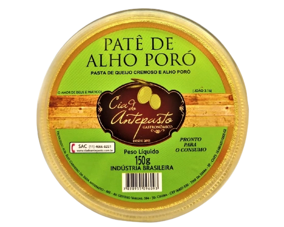 Pate Cia Do Antepasto 170gr Alho Poro