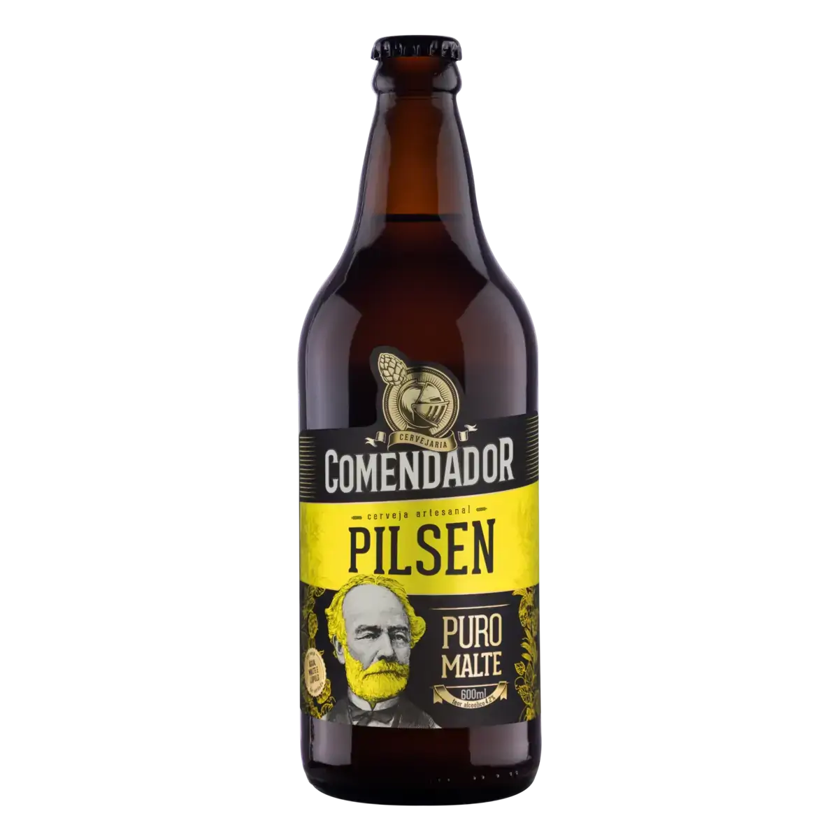 Cerveja Pilsen Puro Malte Comendador Garrafa 600ml