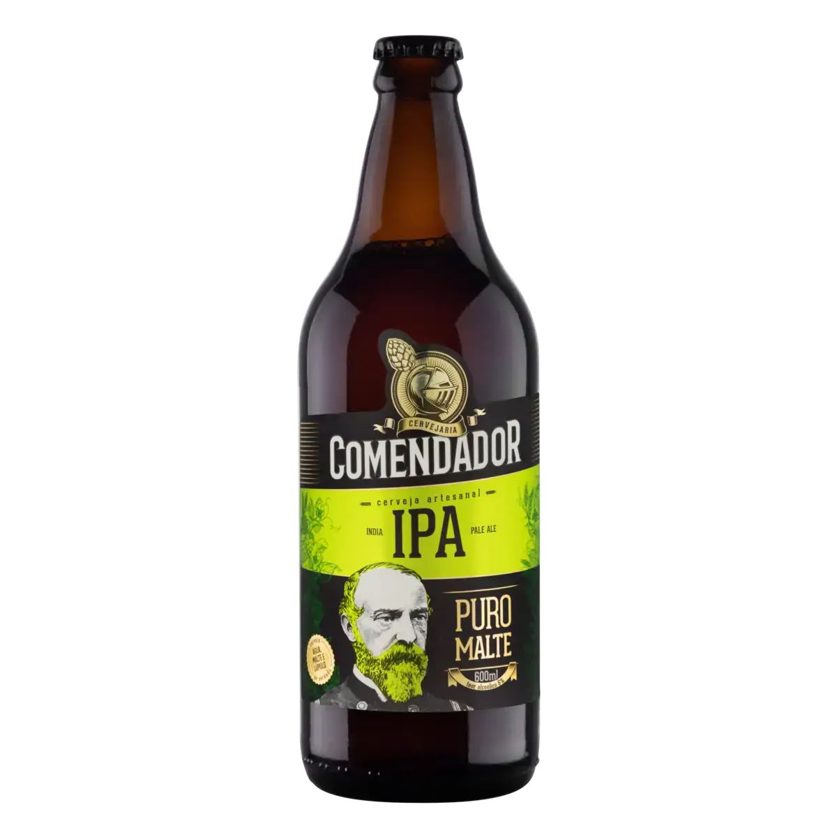 Cerveja Ipa Puro Malte Comendador Garrafa 600ml