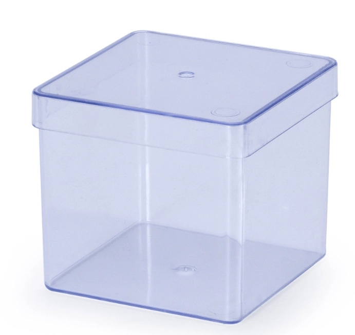 Caixa Acrilica Transparente 8x8x8cm Ref.f1081