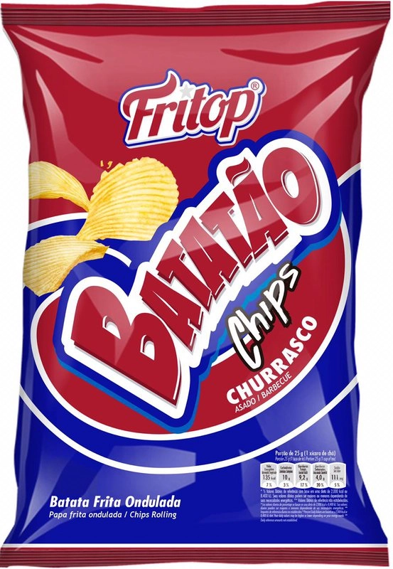 Batata Chips Fritop Churrasco