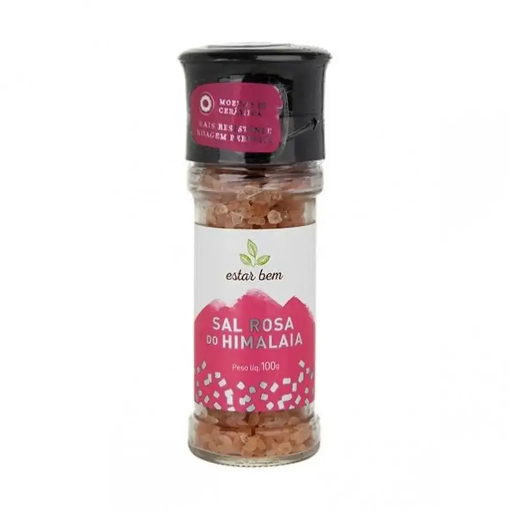Estar Bem Moedor Sal Rosa Do Himalaia Grosso 120g