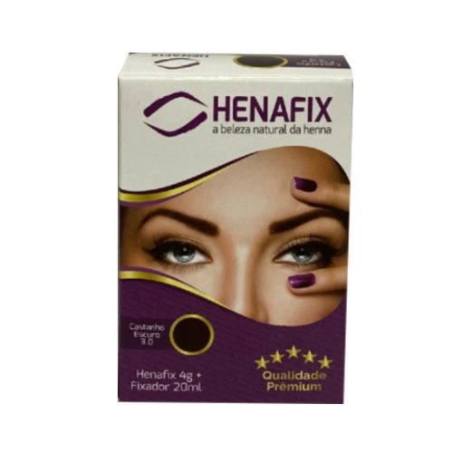 Henna P/sobrancelha Henafix 3.o Castanho Escuro 1un