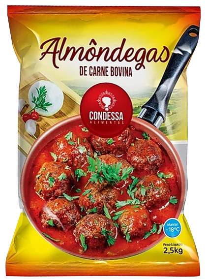 Almondega Condessa Carne Bov/fran 1kg
