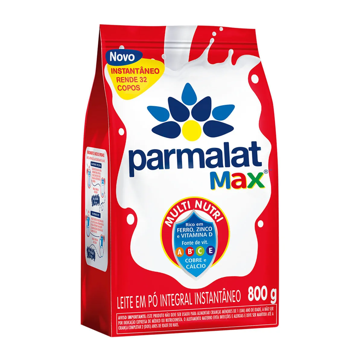 Leite Em Po Int/inst Parmalat Pounch 800g