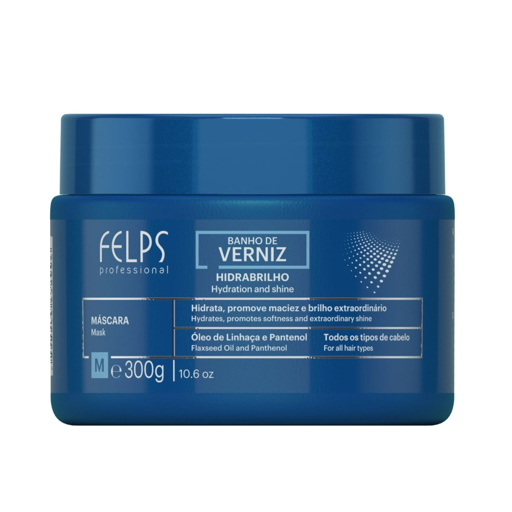 Felps Professional Banho de Verniz - Máscara de Brilho Intenso 300g