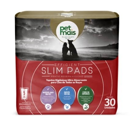 Tapete Higienico Slim Pads 80 X 60 C/6 Un
