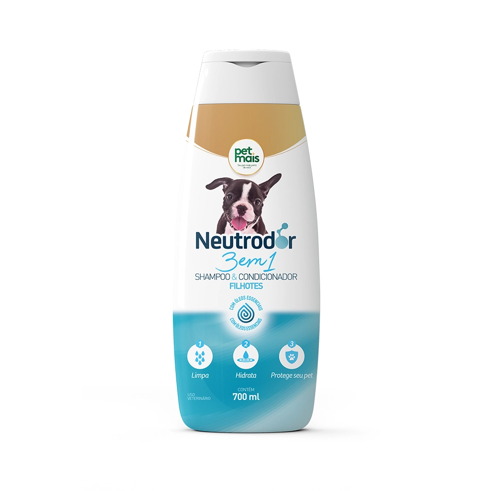 Shampoo e Condicionador3 em 1 para Filhotes Neutrodor