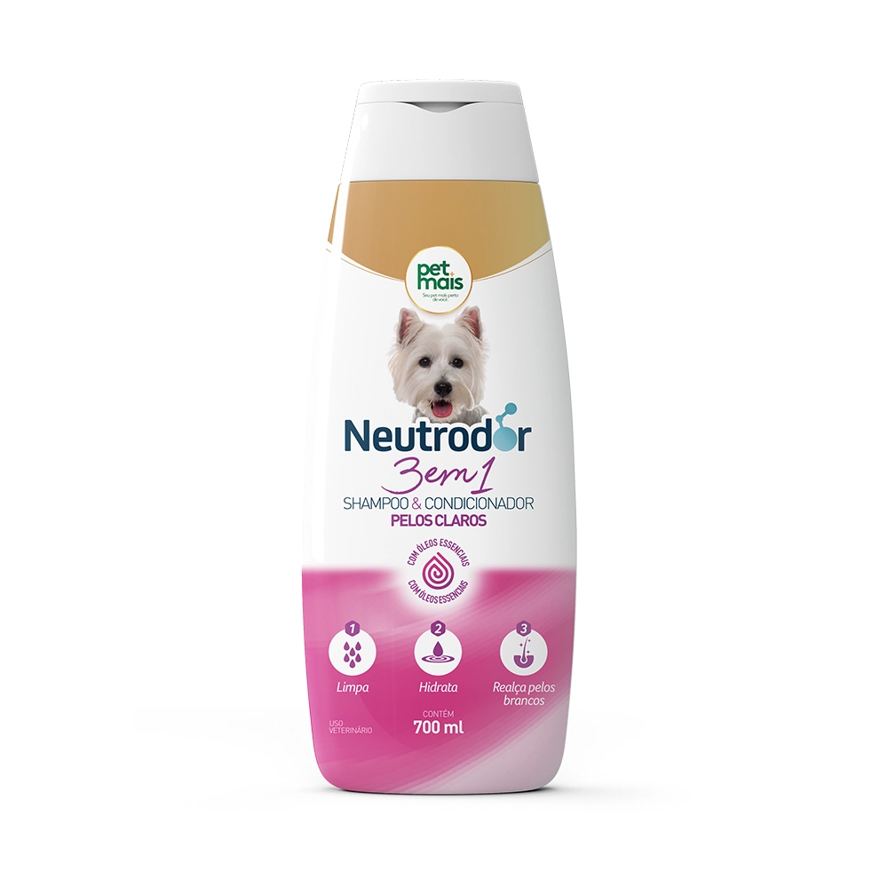 Shampoo 3em1 Pelos Claros Neutrodor 700ml