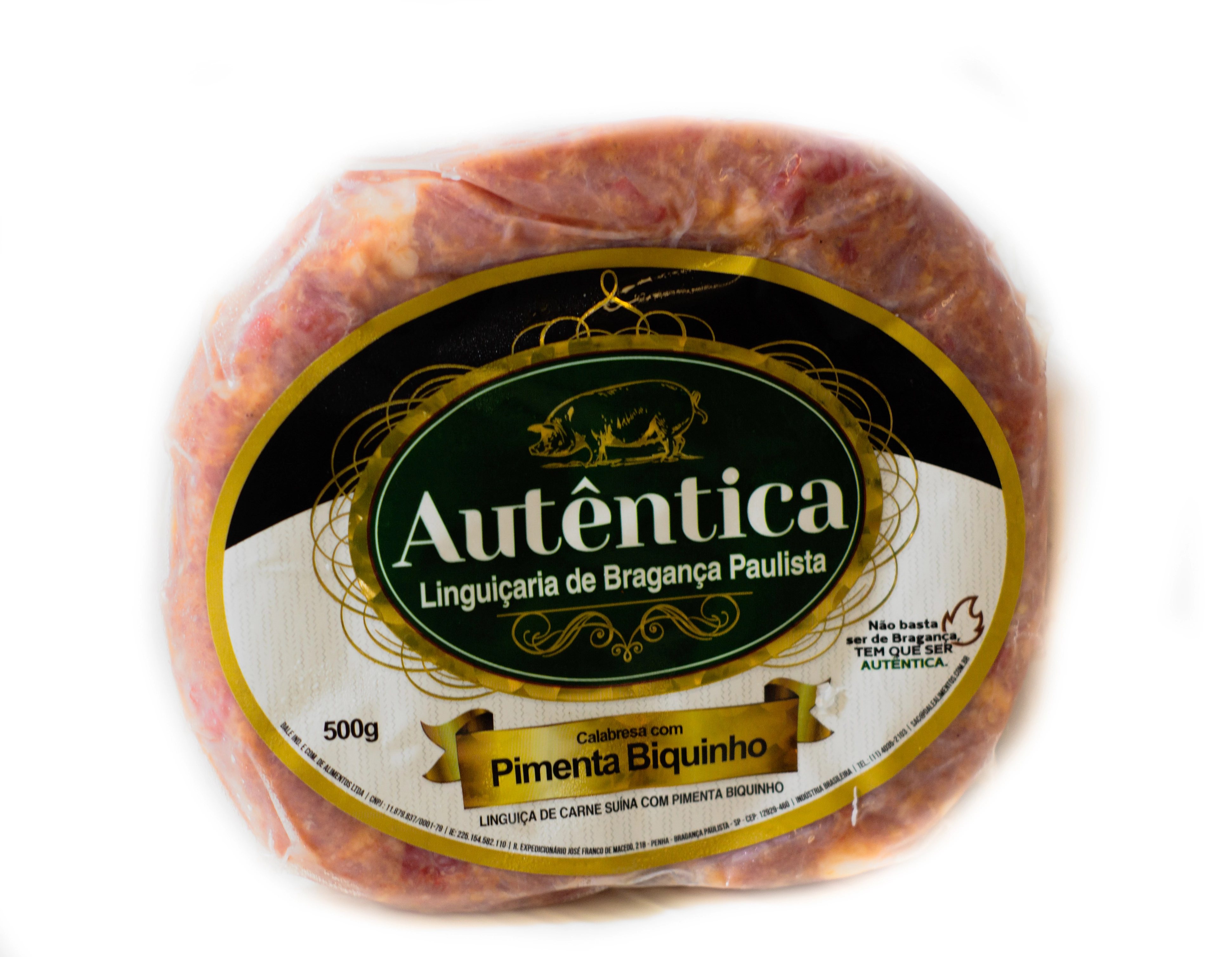Linguica Autentica Cal.pim.biquinho 400g