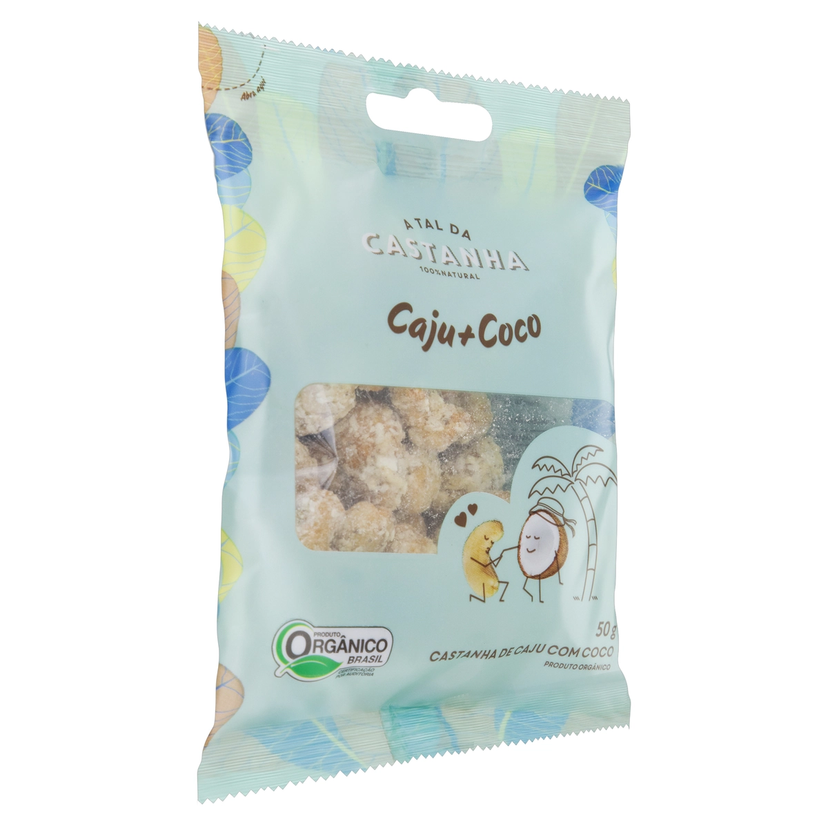 Castanha De Caju Com Coco Orgânica A Tal Da Castanha Pacote 50g