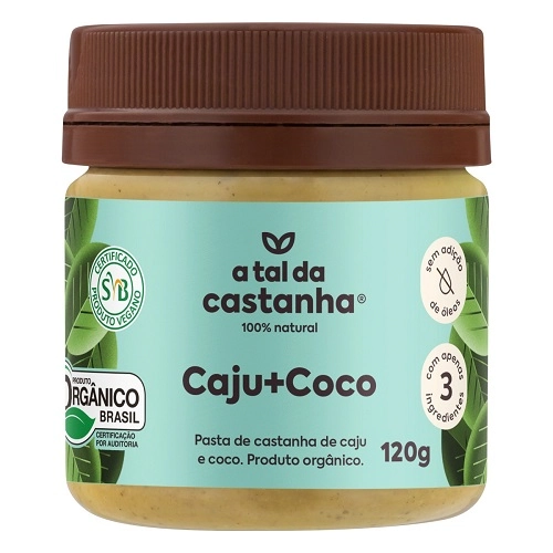 Pasta De Castanha De Caju Com Coco Orgânica A Tal Da Castanha Pote 120g