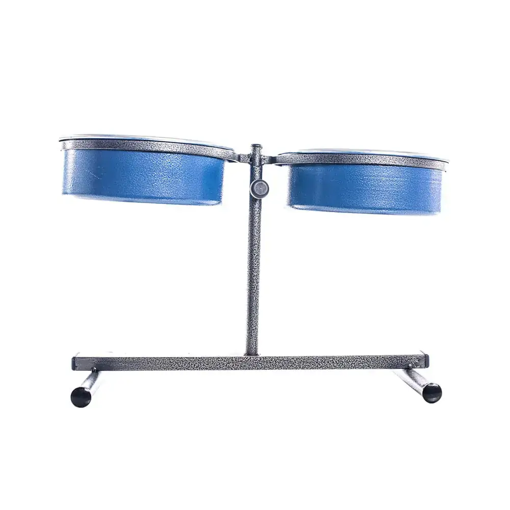 Comedouro Duplo Premium Ajustável Pequeno 3 litros (Azul) NF Pet