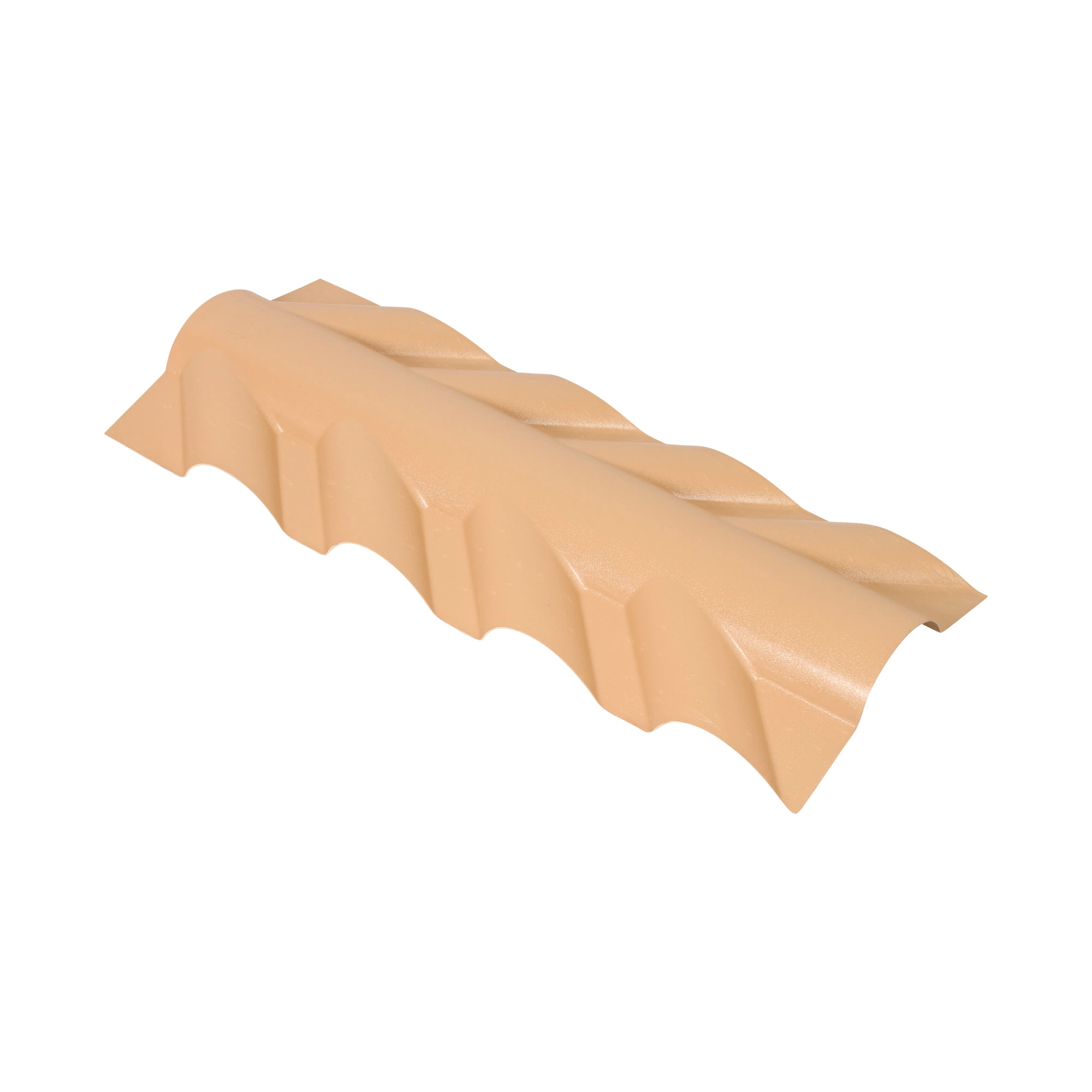 Espigão de PVC Cumeeira Articulada Colonial 13x130cm Marfim Itec