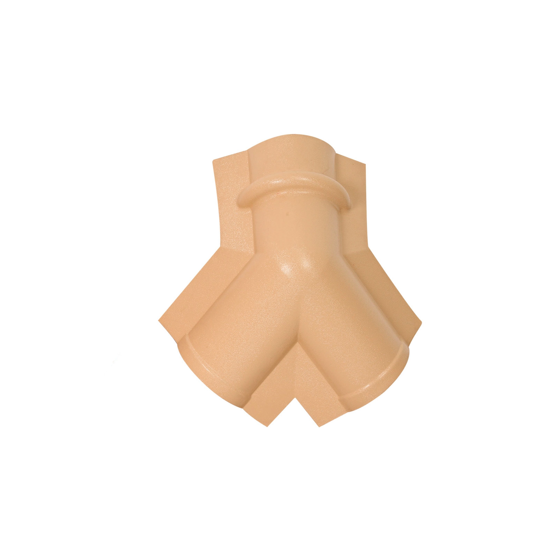 Cumeeira de PVC Colonial Triangular 20x54cm Marfim Itec