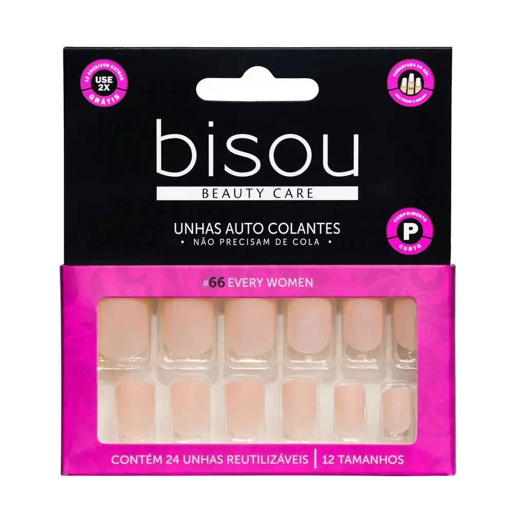 Bisou Unhas Autocolantes R.66 Every Women