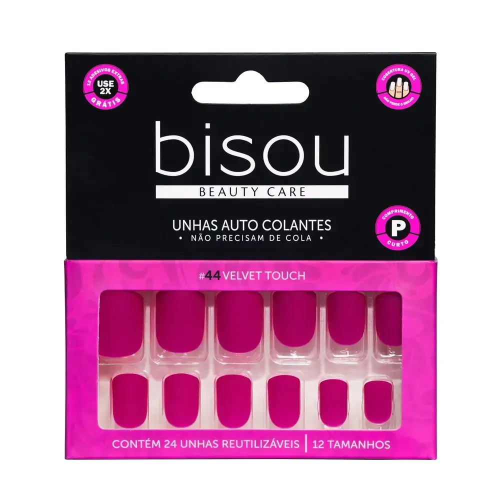 Bisou Unhas Autocolantes R.44 Velvet Touch