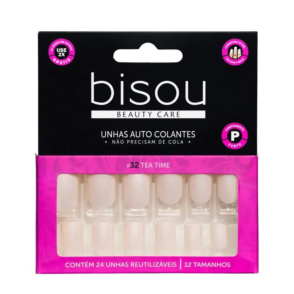Bisou Unhas Autocolantes R.32 Tea Time