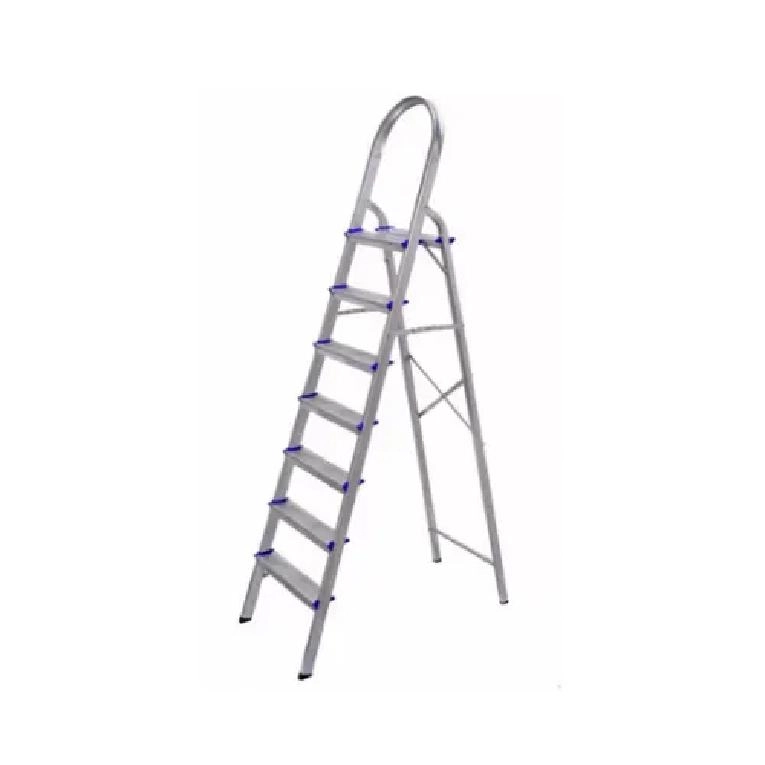 Escada Com 7 Degraus Capacidade 120kg Em Alumínio - Real