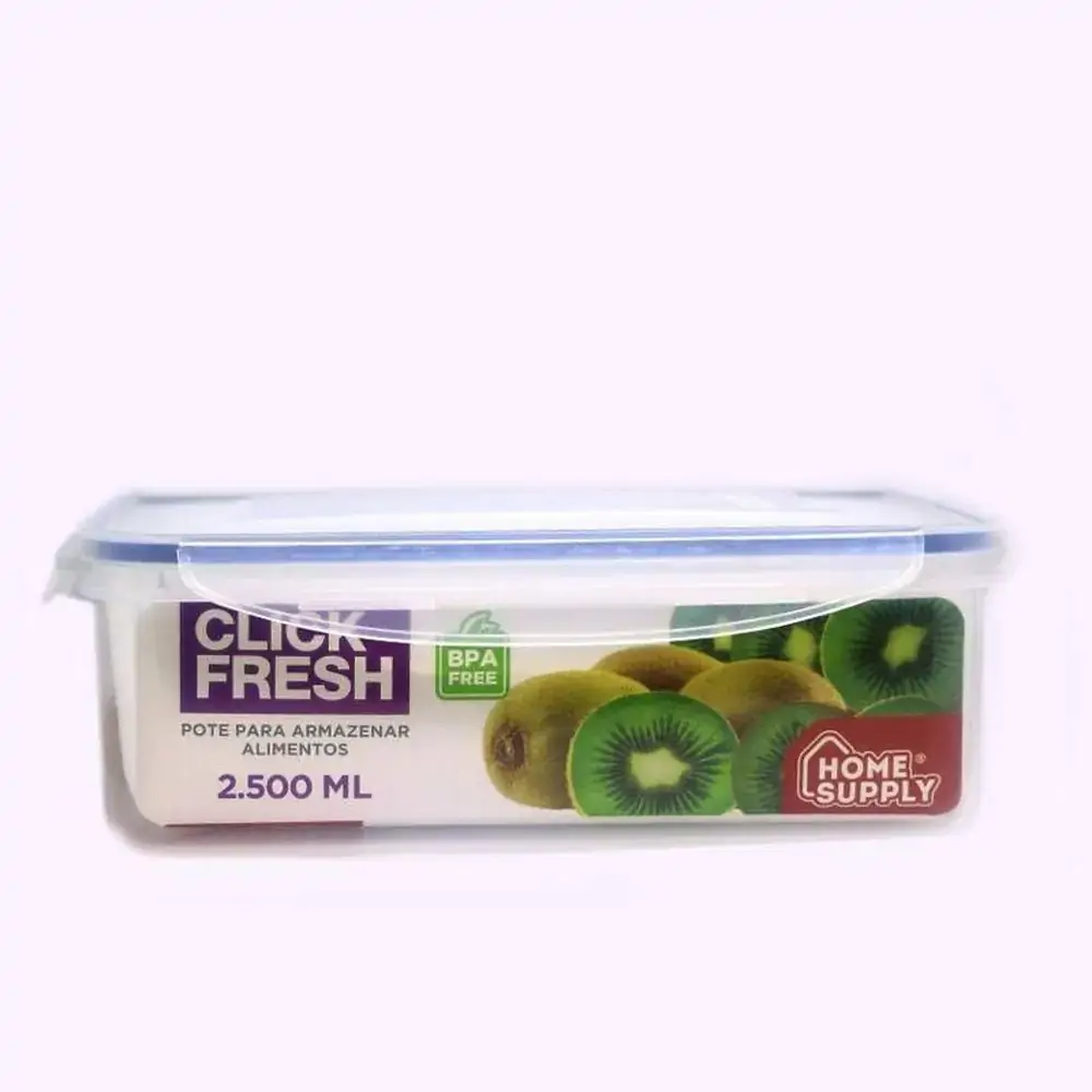 Pote Hermetico Pp De 2.500ml Retangular.