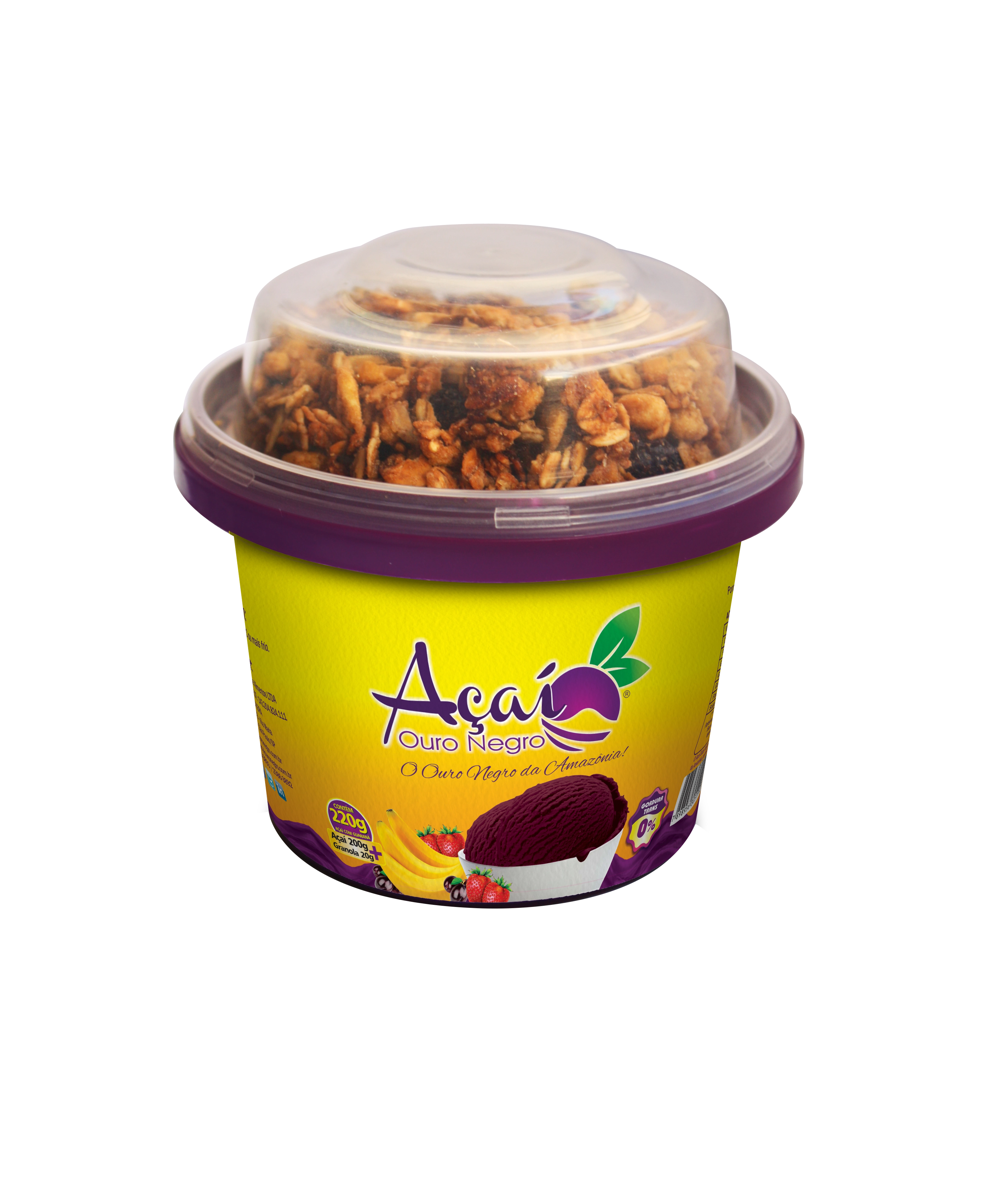 Pote Acai Ouro Negro C/granola 200g