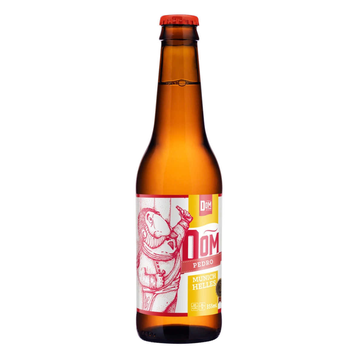 Cerveja Munich Helles Dom Pedro Dom Haus Garrafa 355ml