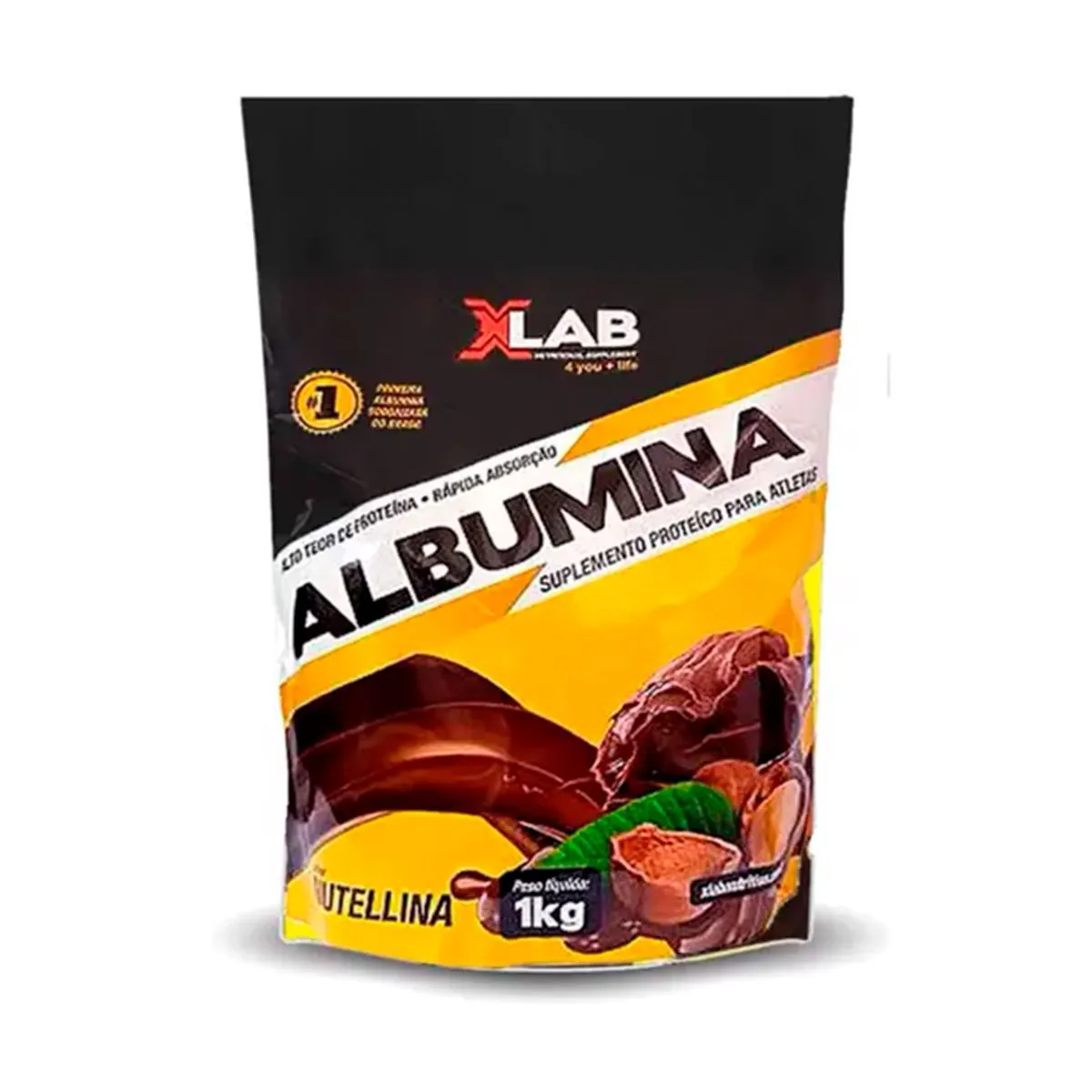 Albumina 1kg Sabor Creme de Avelã Nutelina X-lab