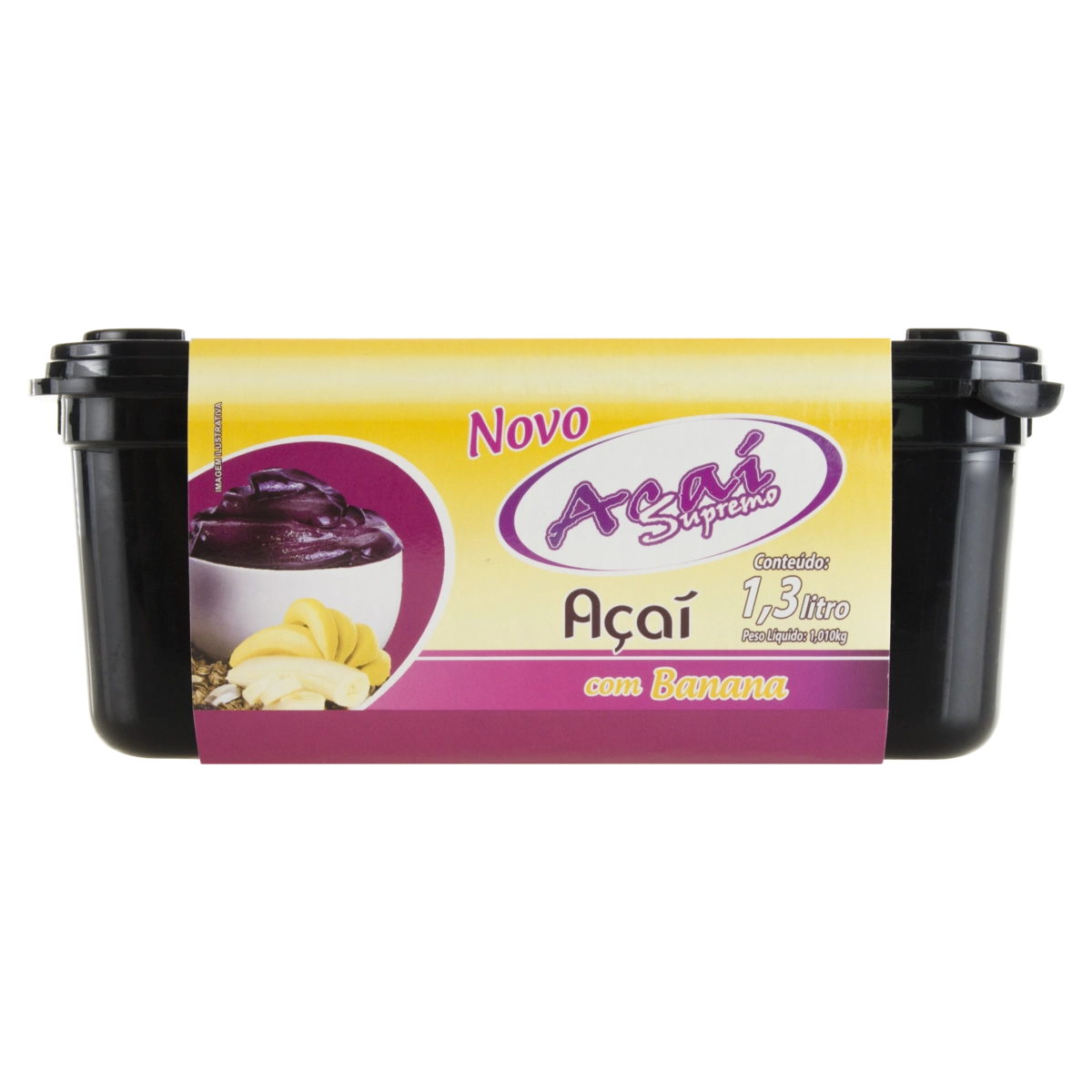 Açaí Com Banana Açaí Supremo Pote 1,3l